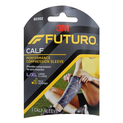 FUTURO Sport Performance Compression Calf Sleeve, L/XL