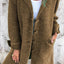 Lapel Single Breasted Cardigan with Pockets