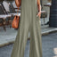 V-Neck Wide Strap Jumpsuit