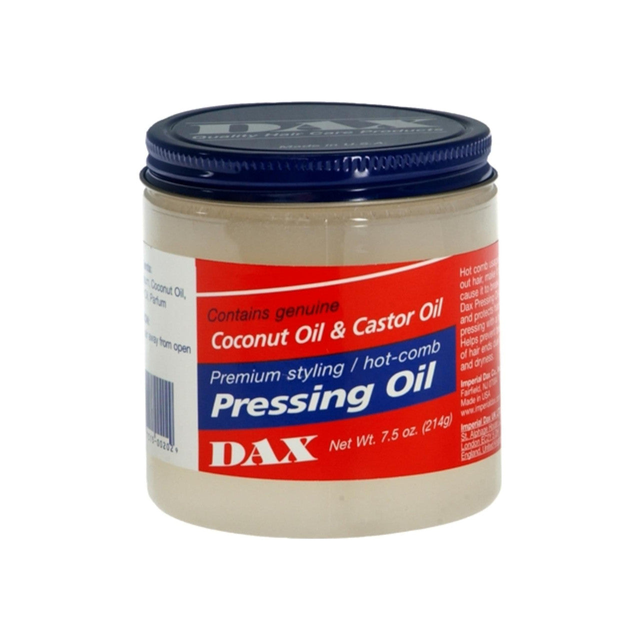 Huile de Pressage DAX 3,5 Oz - Traitement Capillaire Premium