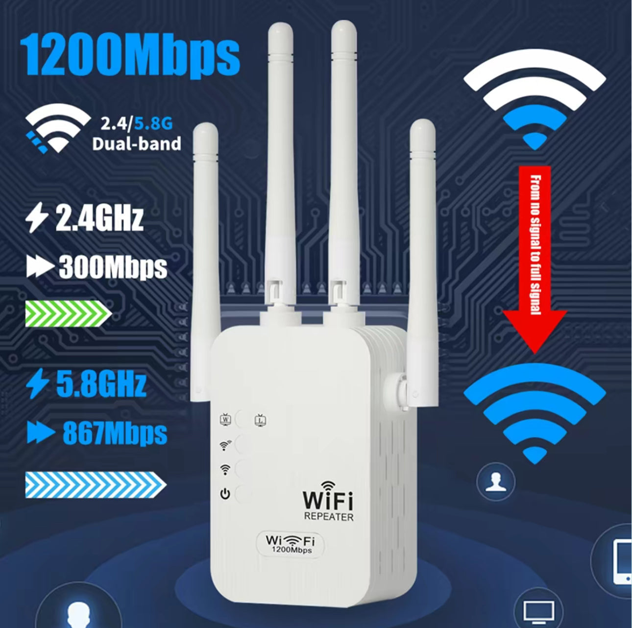 RangePulse Extensor WiFi - Solución de Conectividad Mejorada