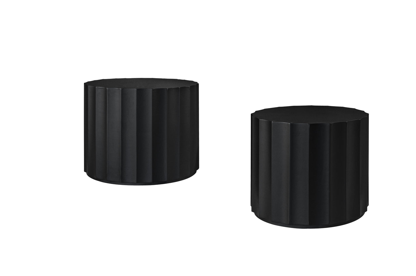 Coffee Table Set of 2, Round Coffee Table ,Nesting Coffet Table,End table,Circle Sidetable for Living room ,Bedroom - Korvel