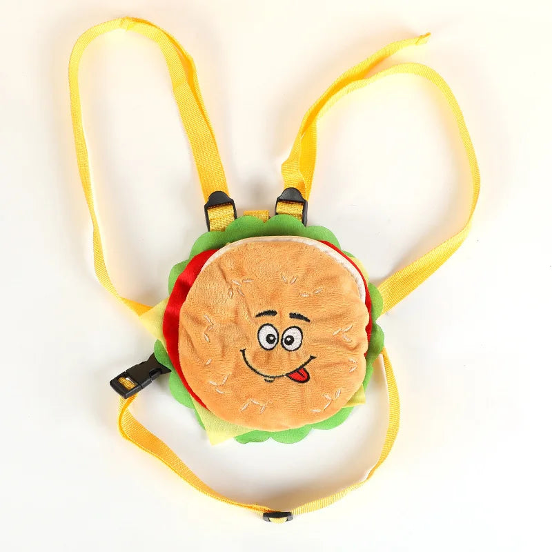 Pet Dog Backpack Durable Puppy Self Carry Backpack Adjustable Leash Cartoon Portable Harness Teddy Dog Outdoor Snack Bag - Korvel