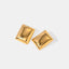 Stainless Steel Rectangular Stud Earrings - Korvel