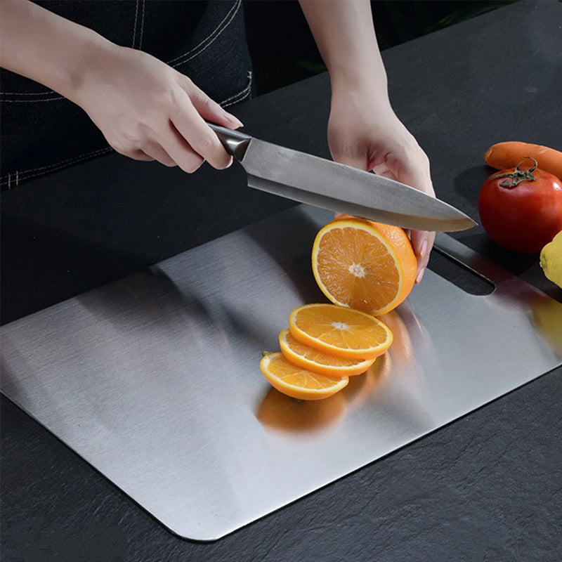 Premium Double-Sided Pure Titanium Kitchen Cutting Board