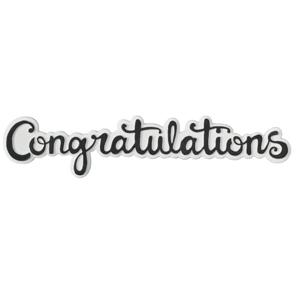Congratulations Gumpaste Cake Toppers - Korvel