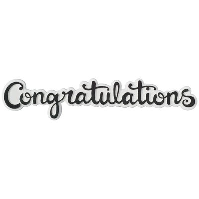 Congratulations Gumpaste Cake Toppers - Korvel