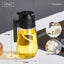 Distributeur de vaporisateur d'huile d'olive 470ML - Bouteille en verre 2-en-1 pour la cuisine