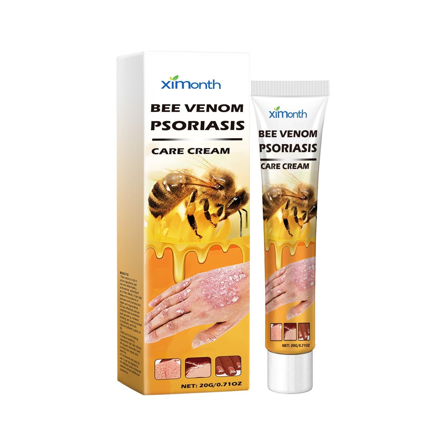 Crema para el Cuidado de la Piel con Veneno de Abeja y Cuero de Vaca