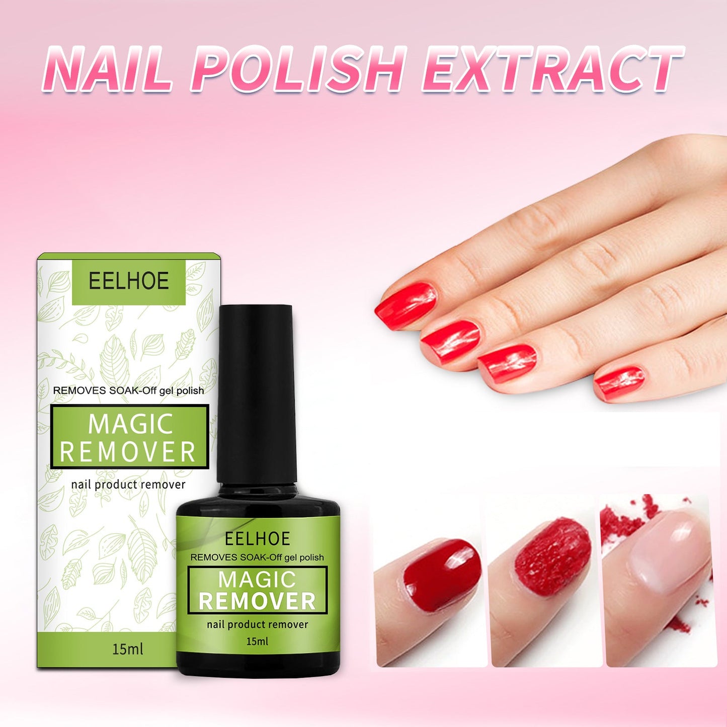 Dissolvant à Vernis à Ongles EELHOE - 15ML