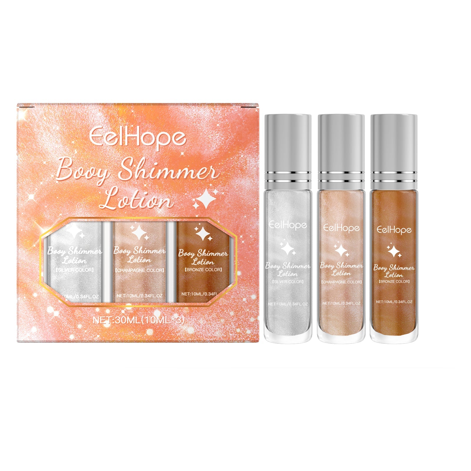 Face Highlight Oil Stick Set Party Ball Show Makeup Ball Liquid Fluorescent Highlight Oil - Korvel