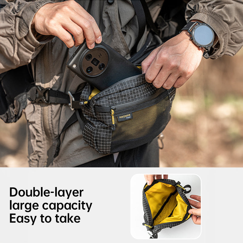 Hikeman - UHMWPE Outdoor Waist Pack for Hiking/Camping/Cycling, Phone & Gear Storage - Korvel