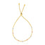 Bracelet Lariat en Or Texturé 14k Tri-Color