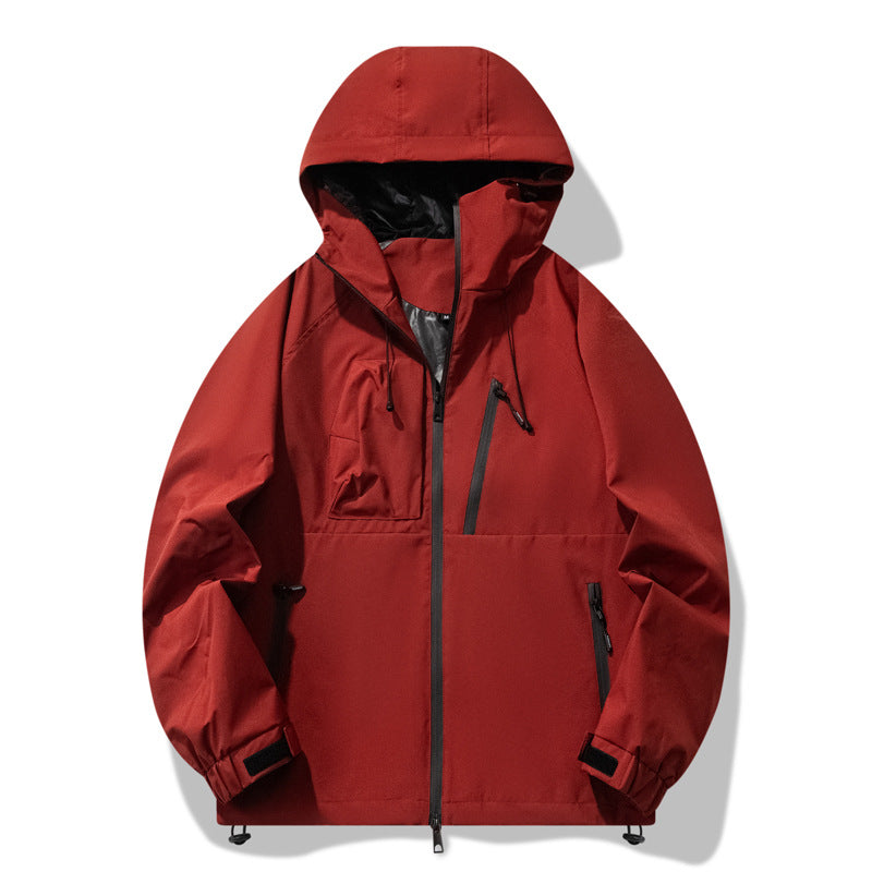 Chaqueta Exterior Impermeable y a Prueba de Viento Tres Pruebas