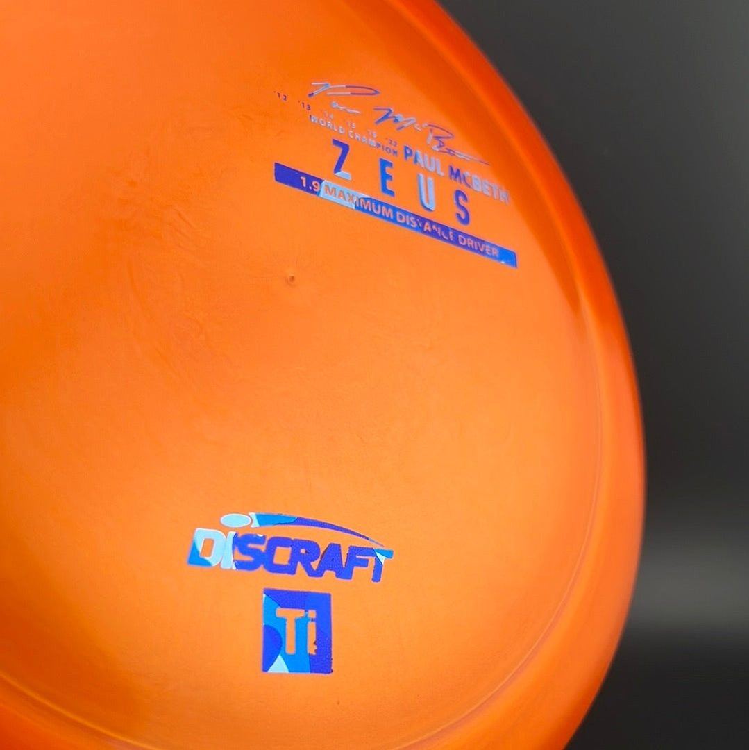 Titanium Zeus - Première édition - Disque en édition limitée de Paul McBeth