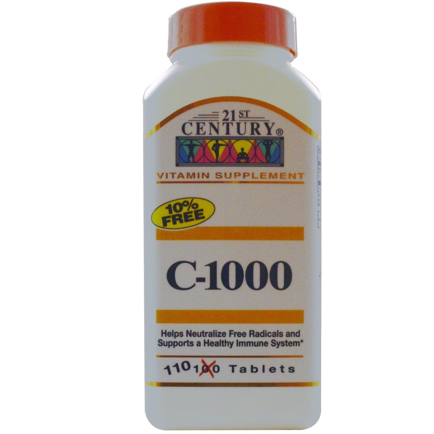 Comprimés de vitamine C 1000 mg du 21e siècle - Supplément vitaminé premium