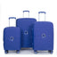 Expandable Hardshell Suitcase Double Spinner Wheels PP Luggage Sets Lightweight Durable ,3-Piece Set (20/24/28) ,Navy - Korvel