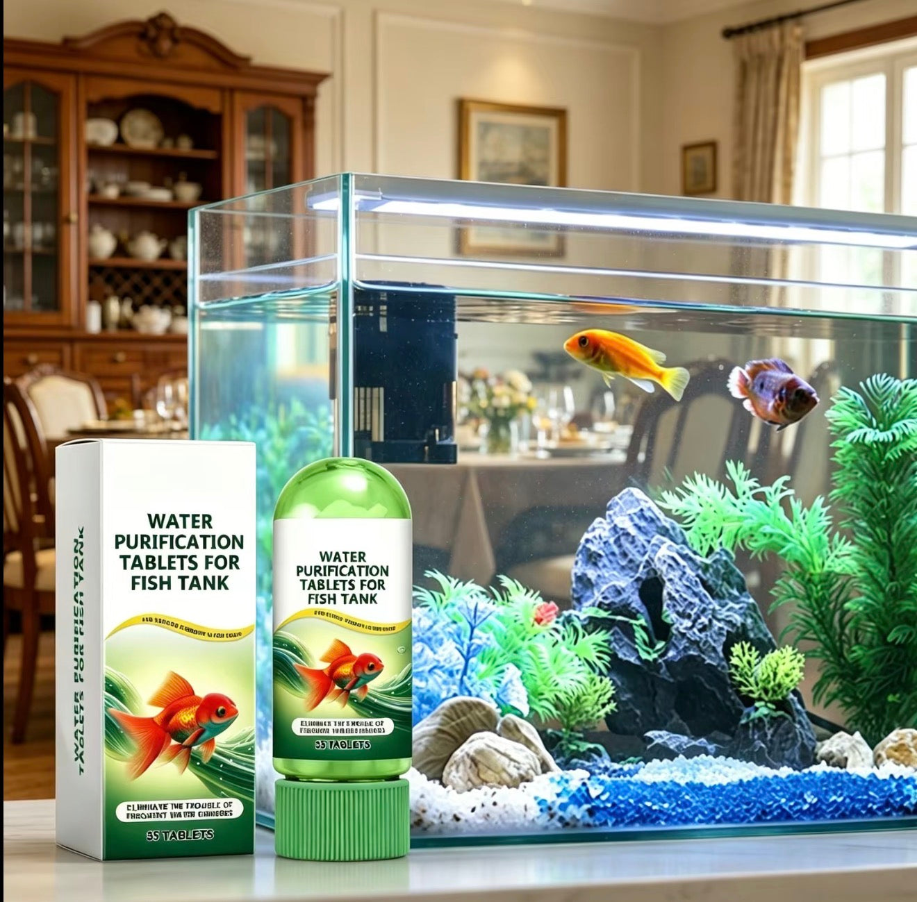 Tabletas de Purificación AquaClear para Entornos Acuáticos Más Claros