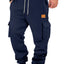 Pantalons de jogging cargo à cordon pour hommes grandes tailles