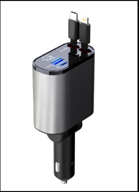 Premium Metal Car Charger 100W Fast Charging Adapter