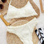 Frill Textured Spaghetti Strap Two-Piece Swim Set - Korvel