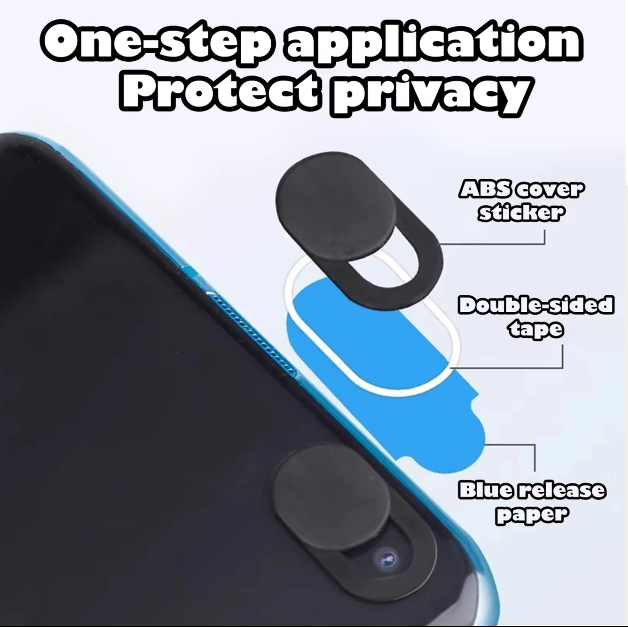 SlideSafe Cover - Webcam Privacy Protection (20-Pack)