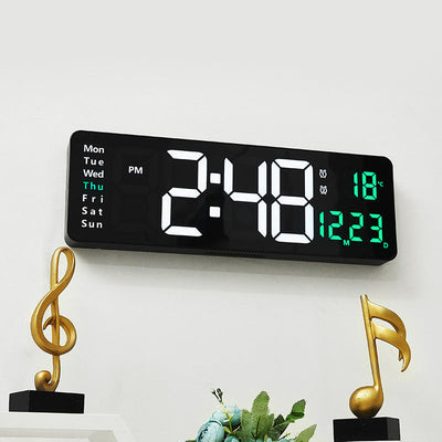 Large LED Digital Wall Clock with Remote Control
