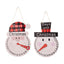Calendrier de l'Avent en Bois avec Design de Bonhomme de Neige