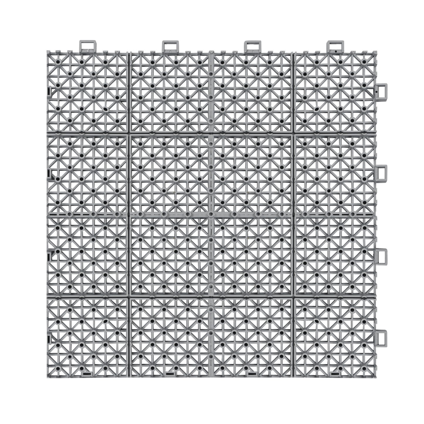 12 x 12 inch gray interlocking deck tiles, plastic waterproof, weighing up to 6613 pounds, with a rose pattern pack of 12 - Korvel