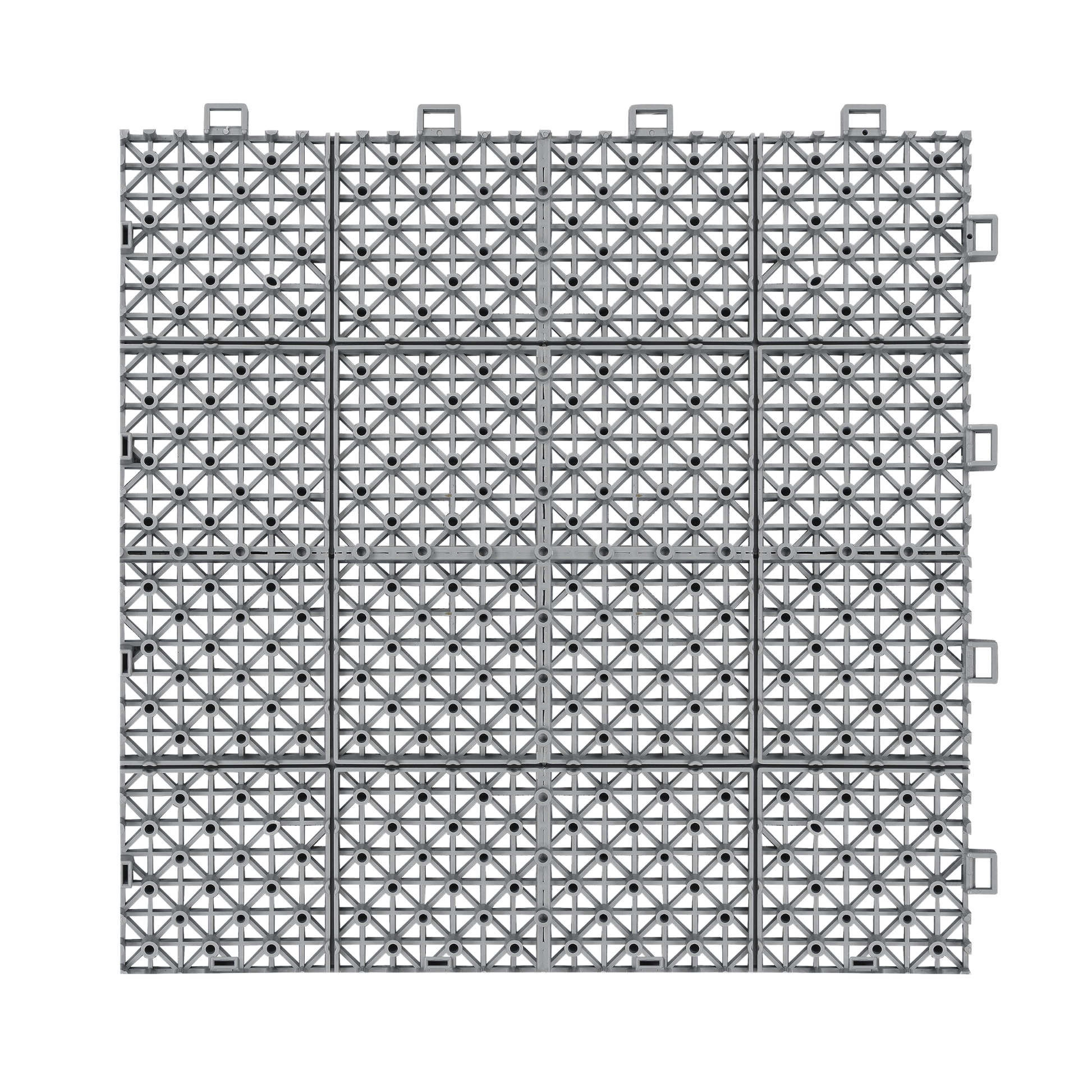 12 x 12 inch gray interlocking deck tiles, plastic waterproof, weighing up to 6613 pounds, with a rose pattern pack of 12 - Korvel
