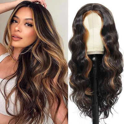 Premium European & American Lace Wig - Wavy Long Curly Style