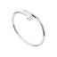 Precision Thick Plating Head and Tail Diamond Fashion Three-Circle Full Diamond Couple Bracelet - Korvel