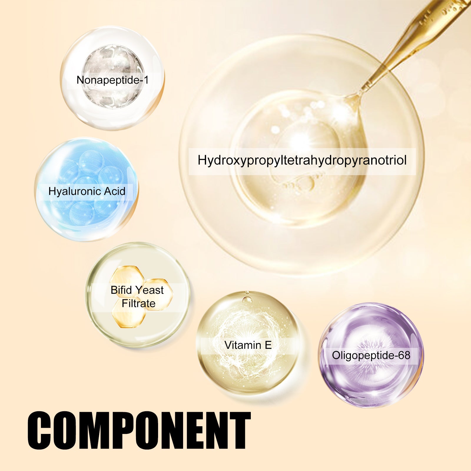 Beauty Skin Essence, Repair Facial Spot Melanin Hydrating Brightening Firming Skin Essence - Korvel
