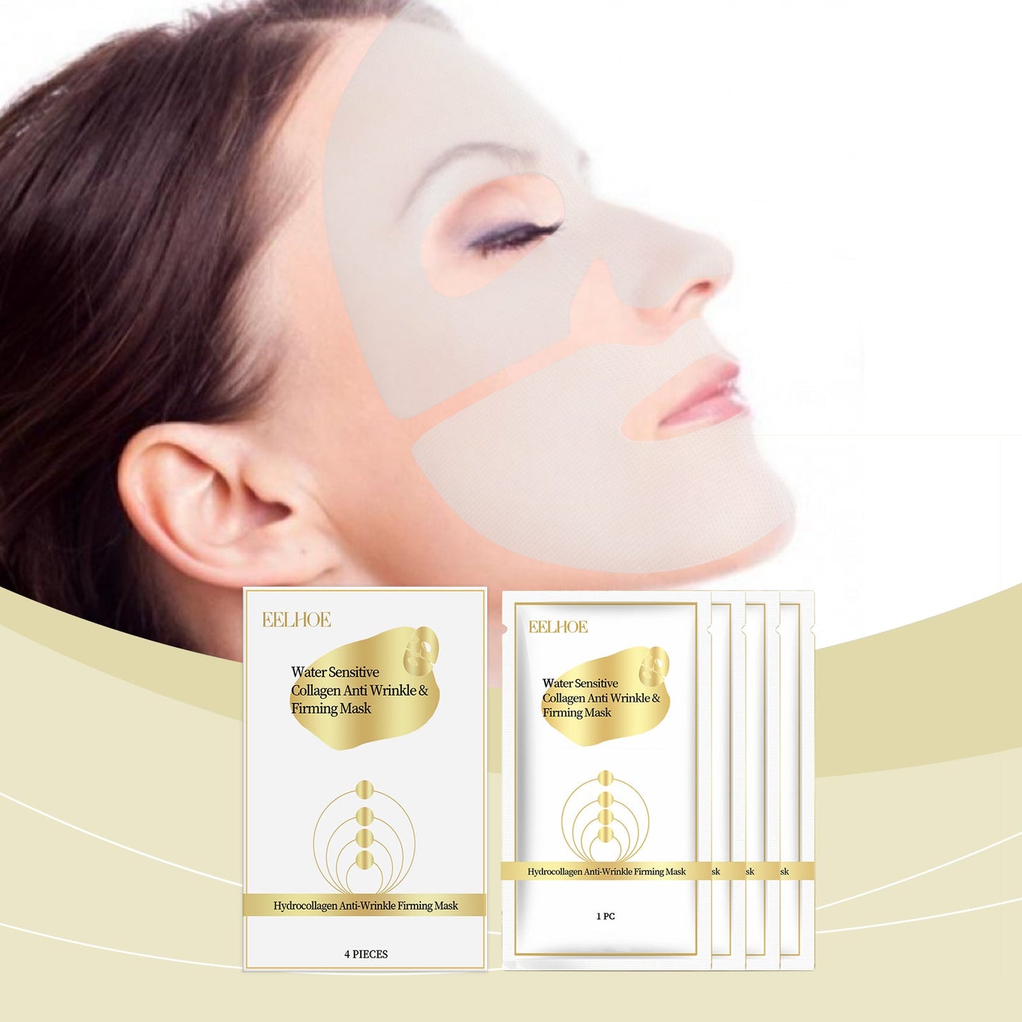 Masque de collagène premium pour hydratation et adoucissement de la peau