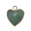 Women Jewelry  12.5mm Small Lovely Heart Pendant Labradorit Aventurine Opal Rose Crystal Quartz Stone Pendant DIY for Necklace - Korvel