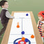 Tabletop Curling Game Set Mini Shuffleboard Fun Board Games for Adults Kids Families Gifts Shuffleboard Curling Accessories - Korvel