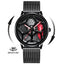 Luxury Men's Stainless Steel Quartz Watch with Unique Design