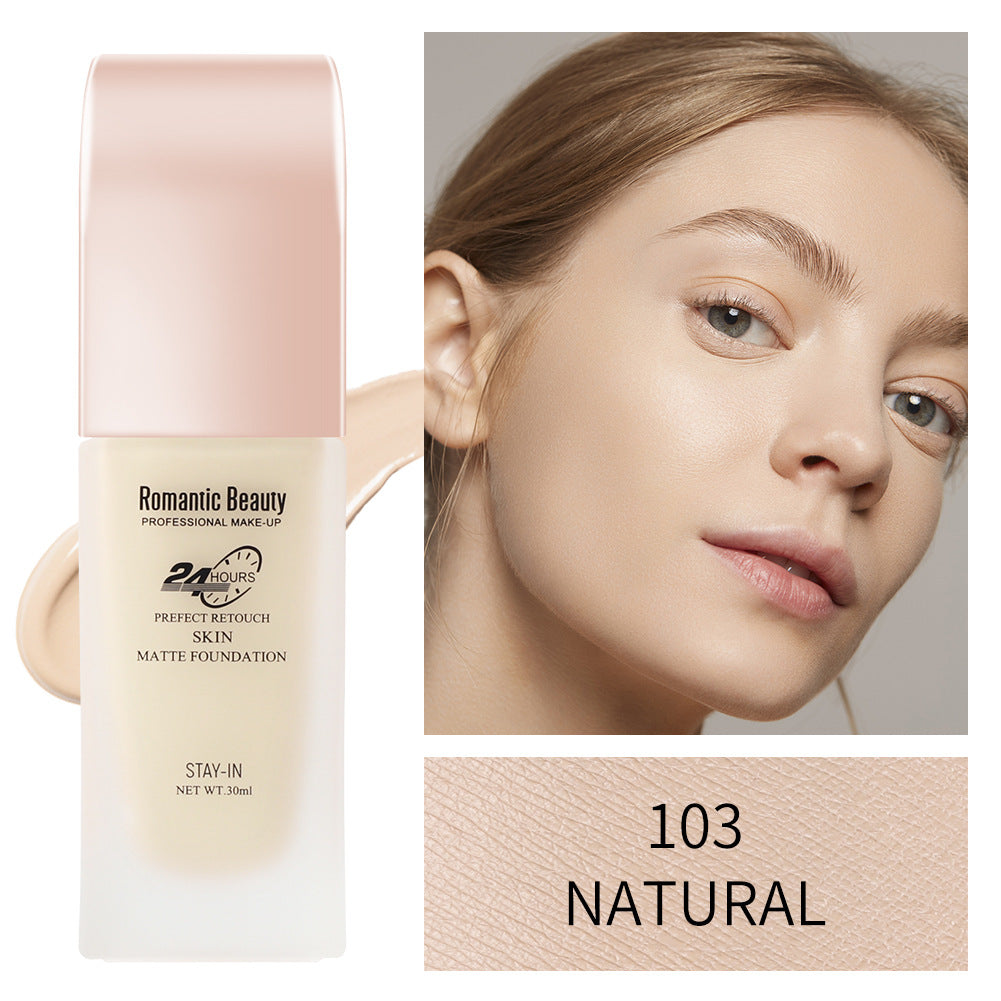 Romantic Beauty 30ml Long-Lasting Oil Control Non-Removal Foundation Concealer And Moisturizer Makeup Foundation - Korvel