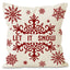 Christmas red ball pillow cover Christmas holiday themed home decoration pillowcase linen waist pillow - Korvel