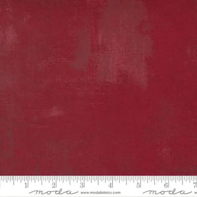 Red Grunge Basics Candy Cane Fabric - 44"/45" Per Yard