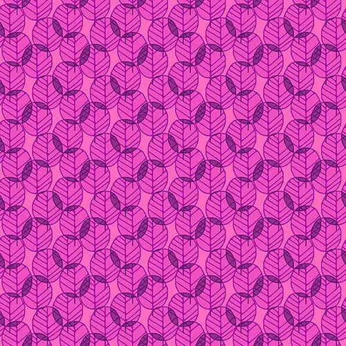 Tela de algodón con diseño de nutrias rosas sobre fondo rosa - 44"/45" por yarda