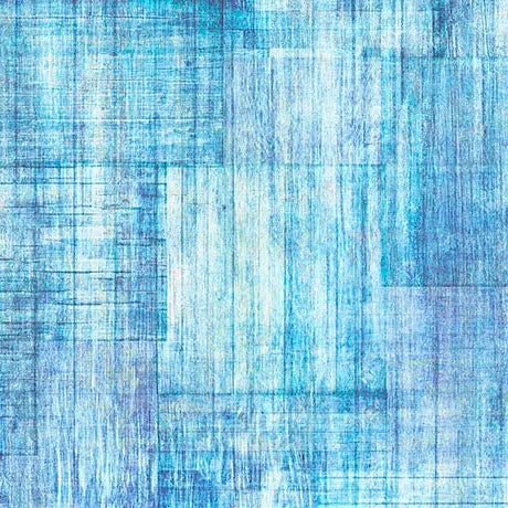 Tejido de Mezcla de Textura de Madera Azul - Algodón Premium por Yarda