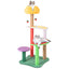45-Inch Multi-Level Cat Tree with Plush Perch & Fruit Platforms