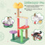 45-Inch Multi-Level Cat Tree with Plush Perch & Fruit Platforms
