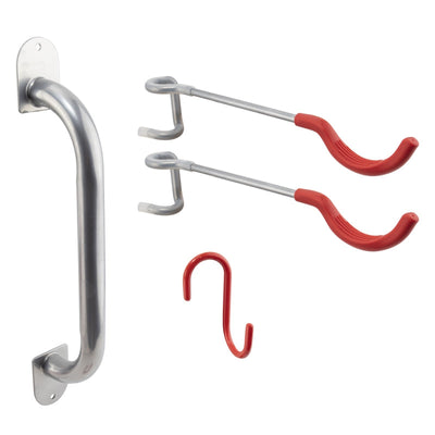 Delta Single Bike Wall Mount Rack - Silver