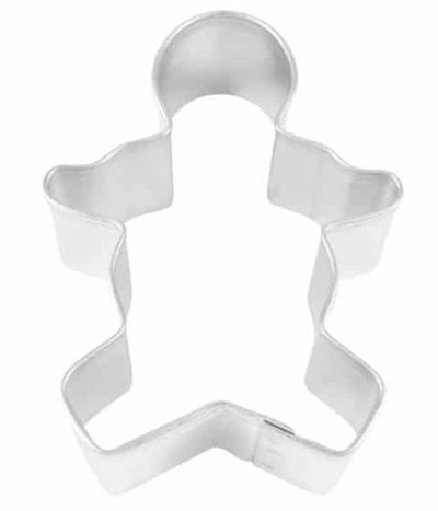 Gingerbread Boy Cookie Cutter - 3.75" Tin