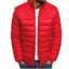 Men's Solid Color Stand Collar Puffer Jacket