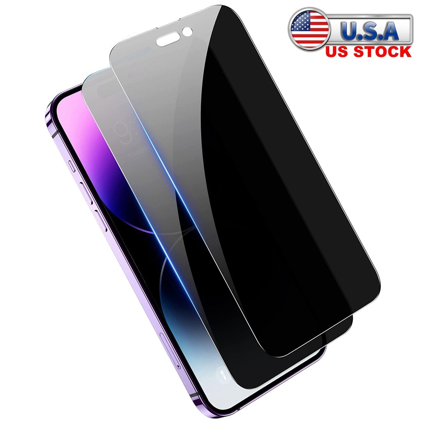 2-Pack Tempered Glass Privacy Screen Protectors for iPhone