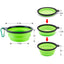 GBruno 4Pcs Cuencos de Silicona Colapsables para Perros