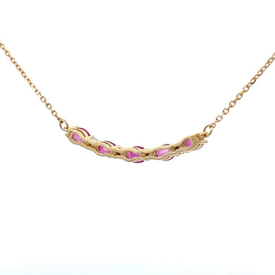 .73ct Ruby and Diamond Pendant in 10KT Yellow Gold